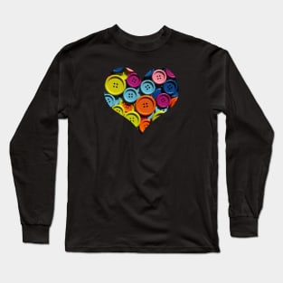 Button heart Long Sleeve T-Shirt